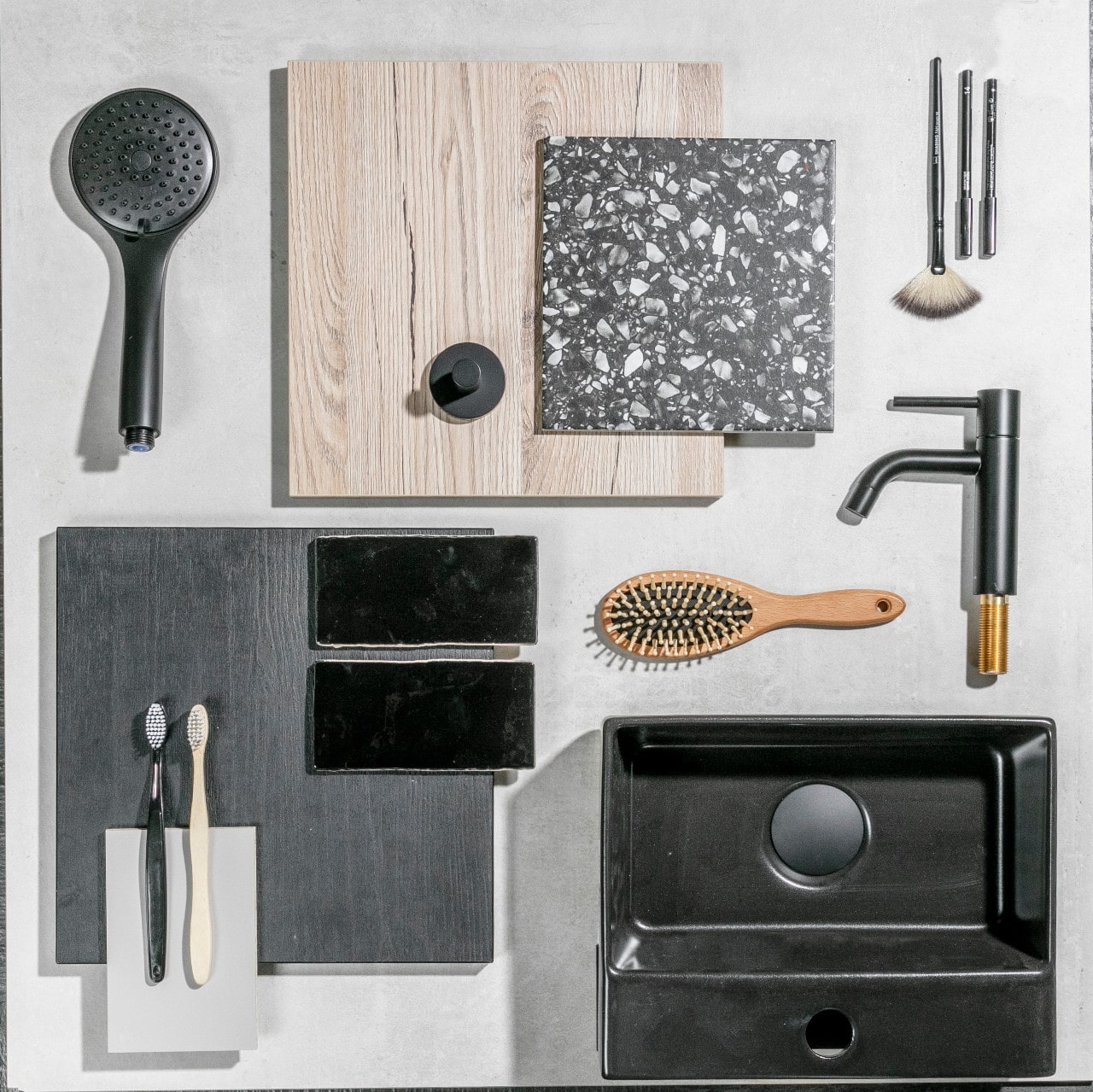 Plieger flatlay trend state of black Plieger flatlay trend state of black